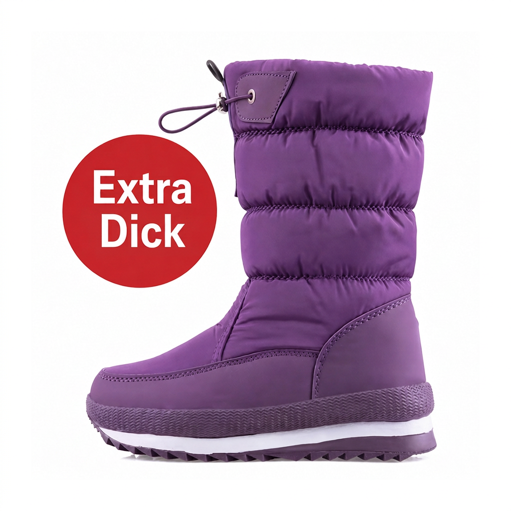 👢✨ Damen High-Top Schneestiefel für den Winter – Wasserdicht, Rutschfest & Sicher ❄️